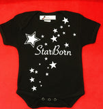 StarBorn  Baby Onesie White (1 to 6 mo)