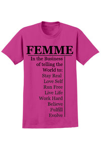 Happy Human T shirt Ladies Pink