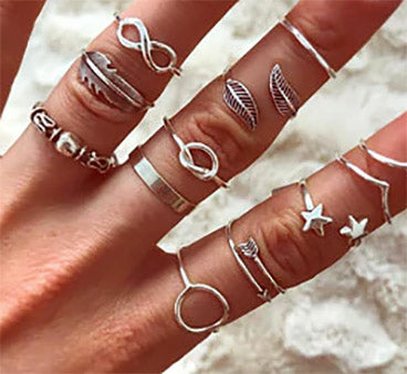 Conjunto de anillos hippies