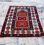 Red Pattern Turkish Rug 5.4' by 3.5'