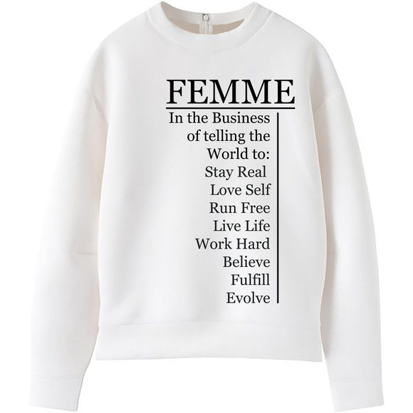 Sweat-shirt FEMME Business of Happy Humans